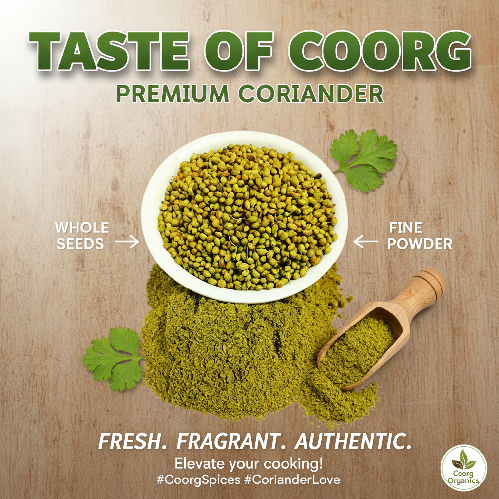 Buy Online Coriander Seeds, Powder - Fresh & Authentic of Kodagu