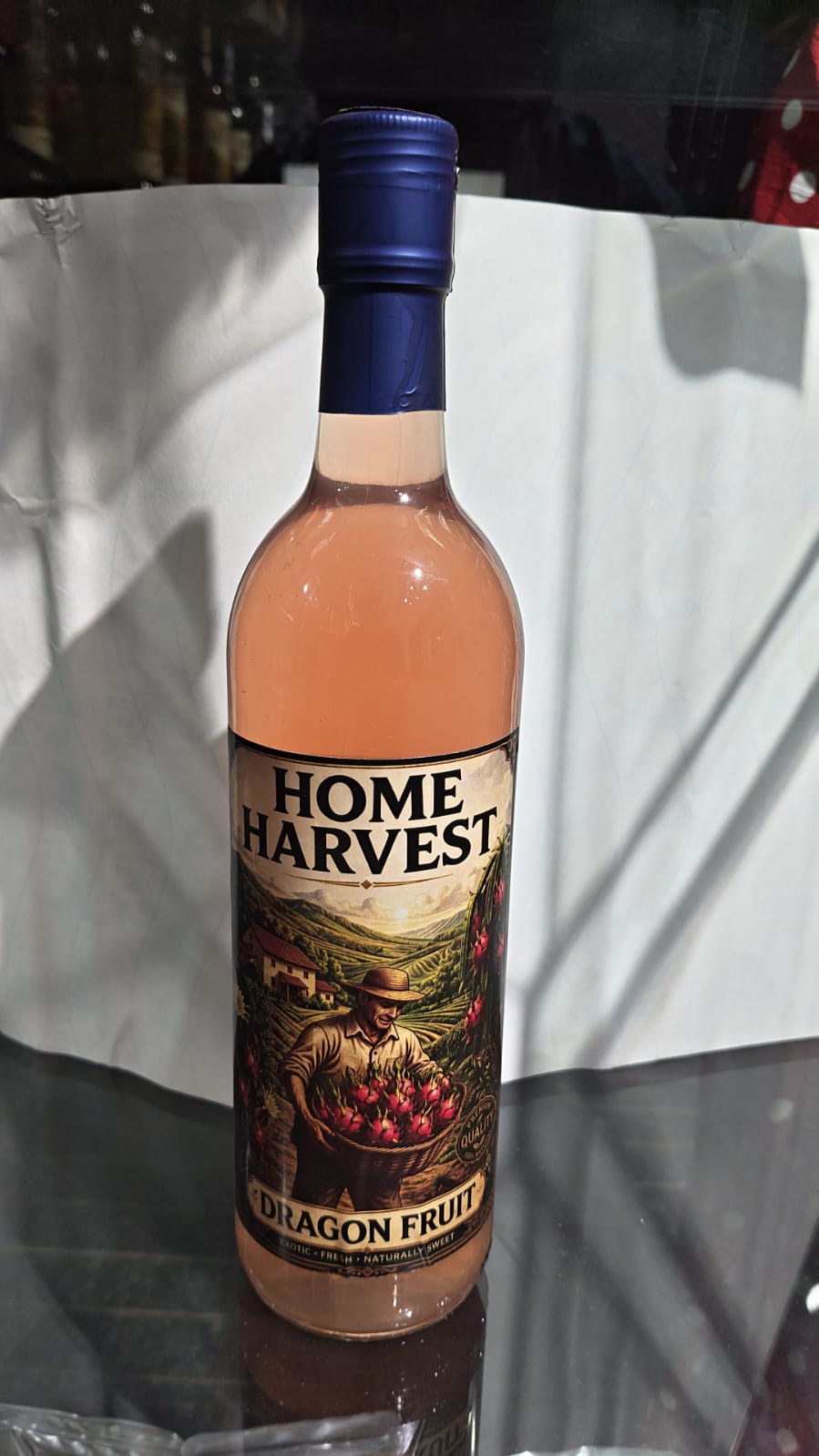 Homemade dragon fruit wine