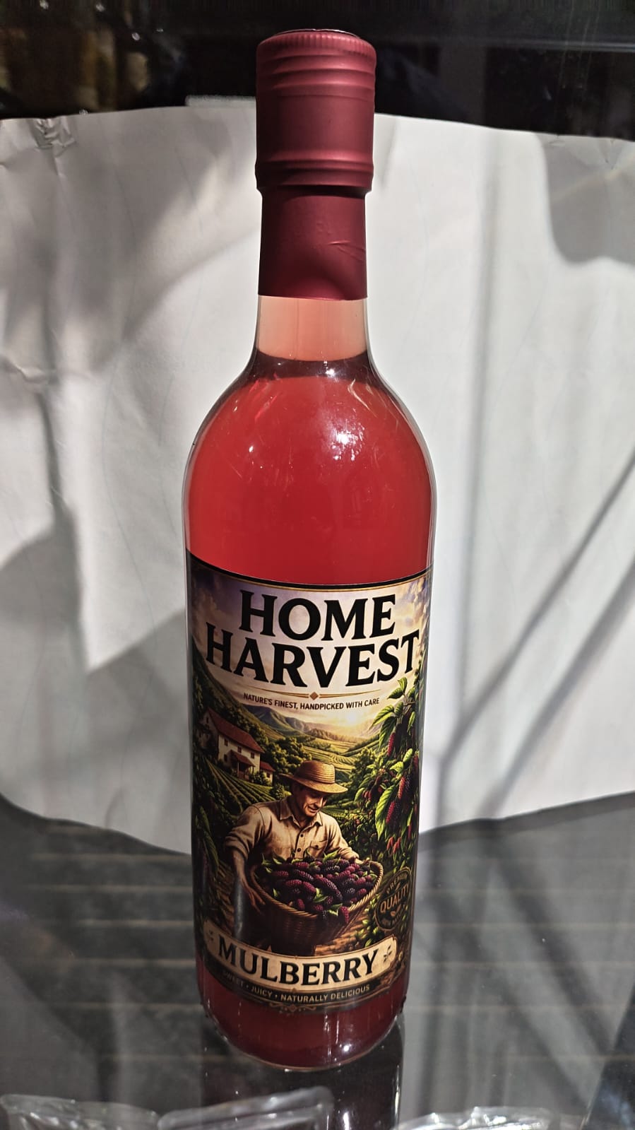 Homemade mulberry wine